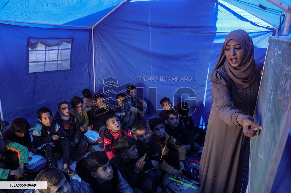 Al-Shamal Educational School in Jabalia Refugee Camp - Gaza
