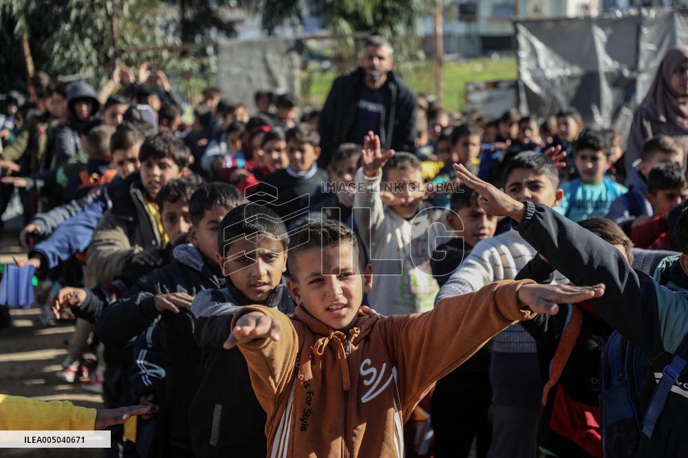 Al-Shamal Educational School in Jabalia Refugee Camp - Gaza
