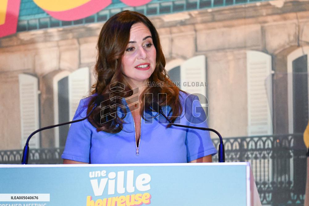 Campaign Launch of Far Right Candidate Sarah Knafo - Paris