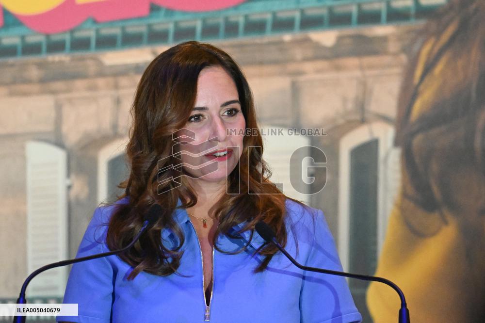 Campaign Launch of Far Right Candidate Sarah Knafo - Paris