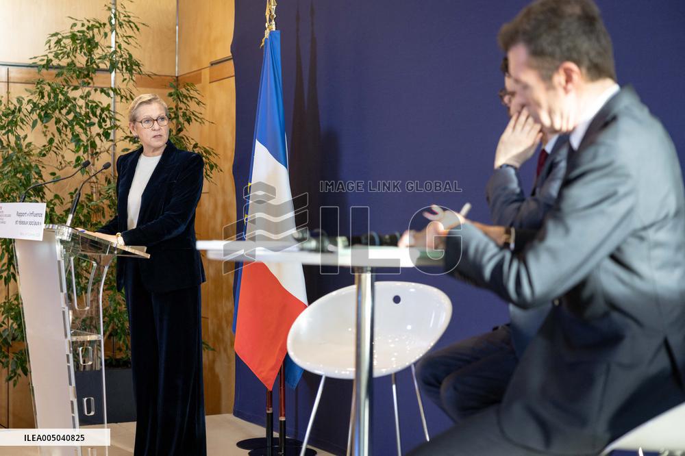 Submission of the report "Influence and Social Networks" to the government - Paris AJ