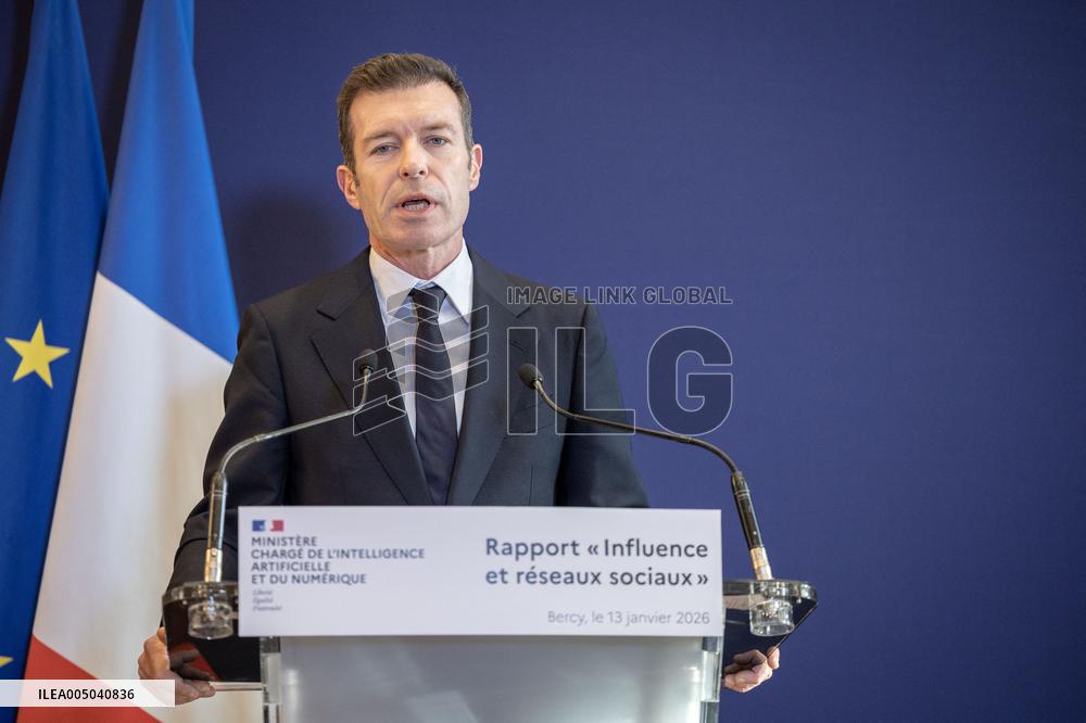 Submission of the report "Influence and Social Networks" to the government - Paris AJ