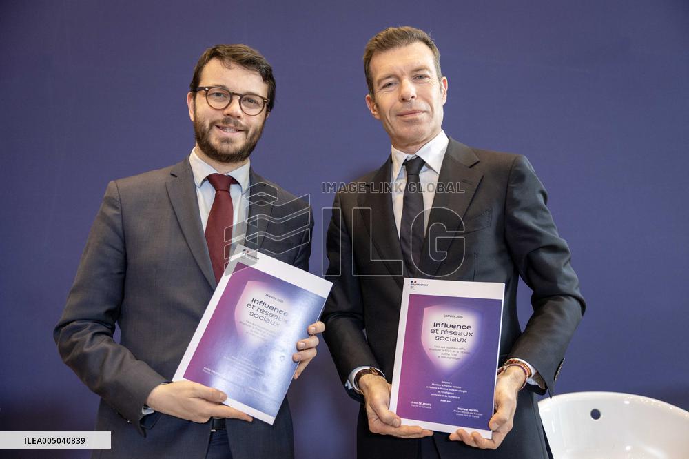 Submission of the report "Influence and Social Networks" to the government - Paris AJ