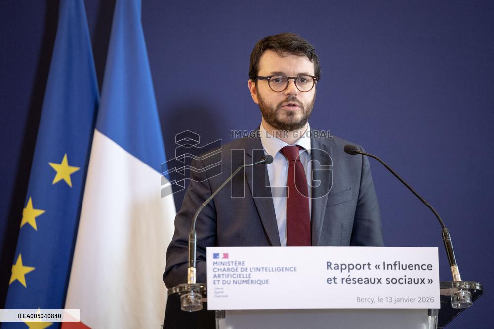 Submission of the report "Influence and Social Networks" to the government - Paris AJ