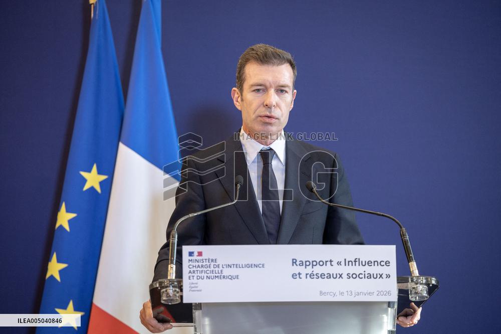 Submission of the report "Influence and Social Networks" to the government - Paris AJ