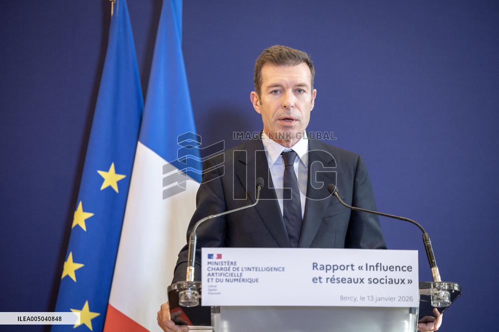 Submission of the report "Influence and Social Networks" to the government - Paris AJ