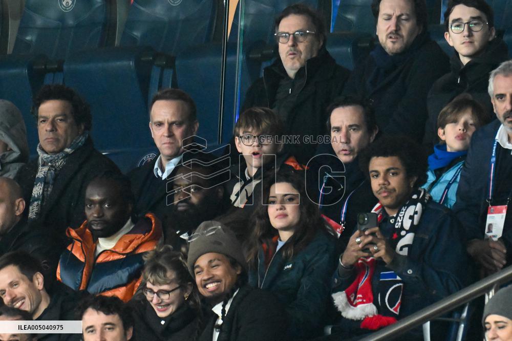 Celebs At PSG vs Paris FC Match - Paris