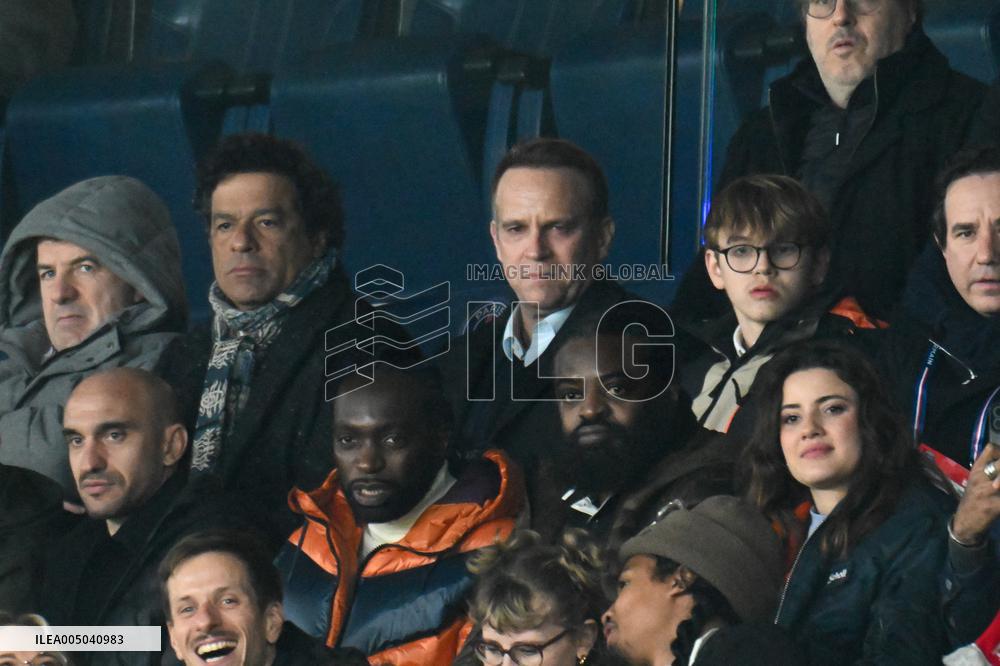 Celebs At PSG vs Paris FC Match - Paris