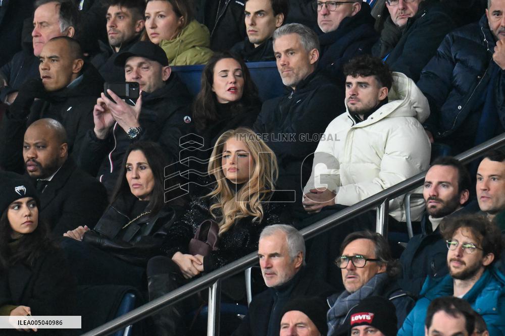 Celebs At PSG vs Paris FC Match - Paris