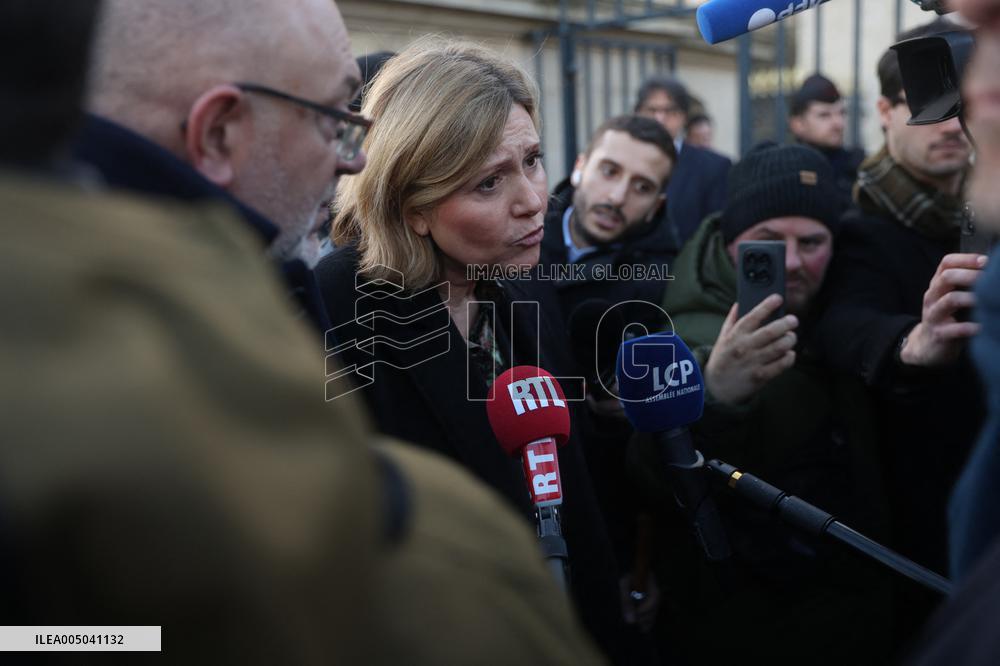 Farmers Protest with Tractors in Front Of The National Assembly - Paris