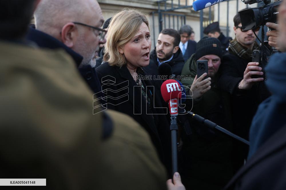 Farmers Protest with Tractors in Front Of The National Assembly - Paris