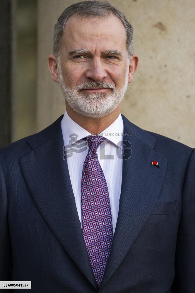 President Macron Welcomes King Felipe - Paris