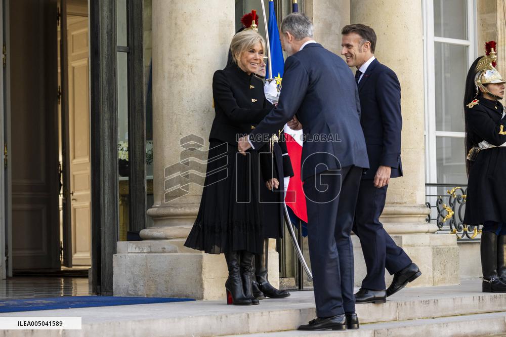 President Macron Welcomes King Felipe - Paris