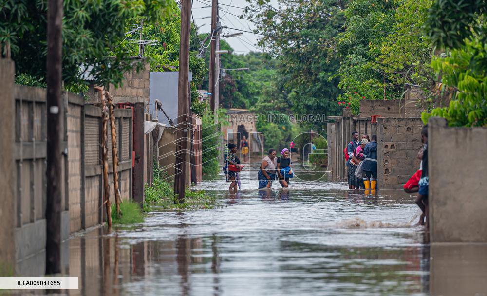 Floods During Rainy Season in Matola - Mozambique