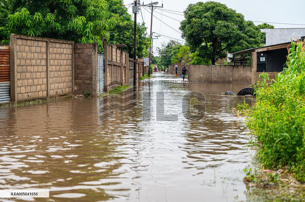 Floods During Rainy Season in Matola - Mozambique