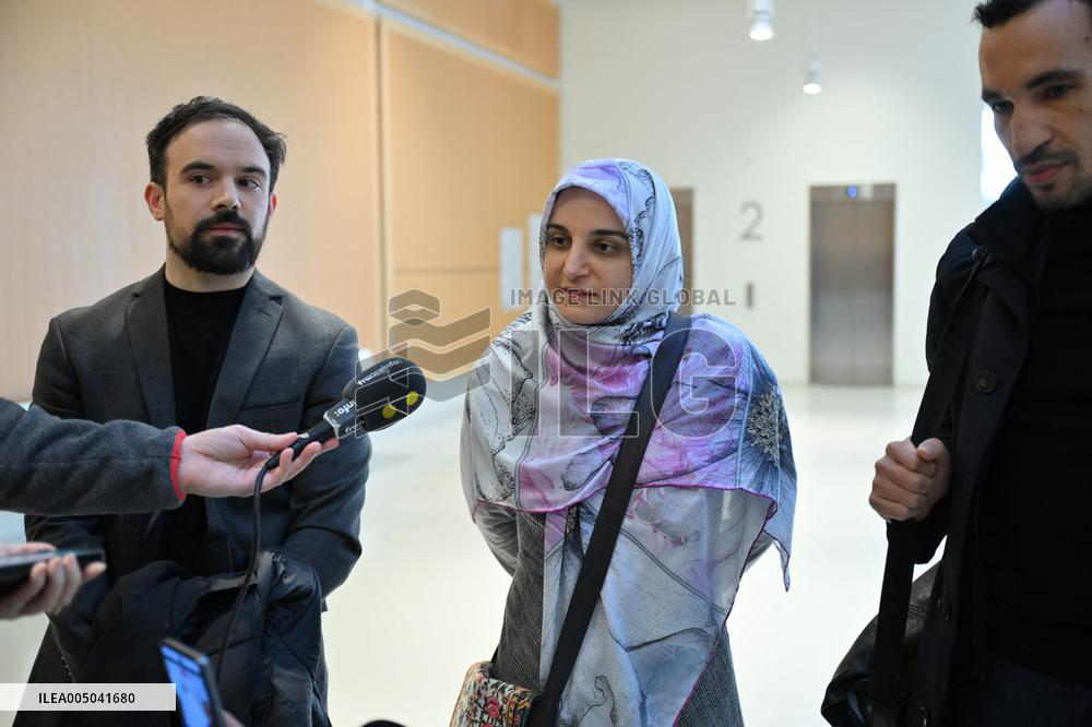 Trial on charges of promoting terrorism on social media with Mahdieh Esfandiari - Paris