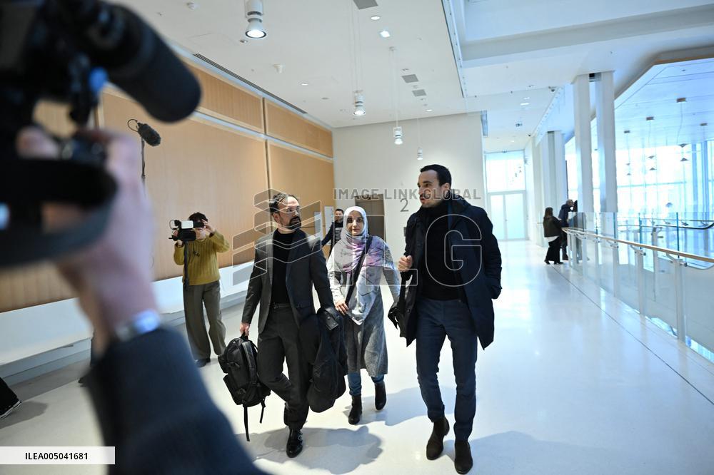 Trial on charges of promoting terrorism on social media with Mahdieh Esfandiari - Paris