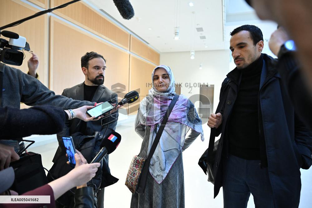 Trial on charges of promoting terrorism on social media with Mahdieh Esfandiari - Paris