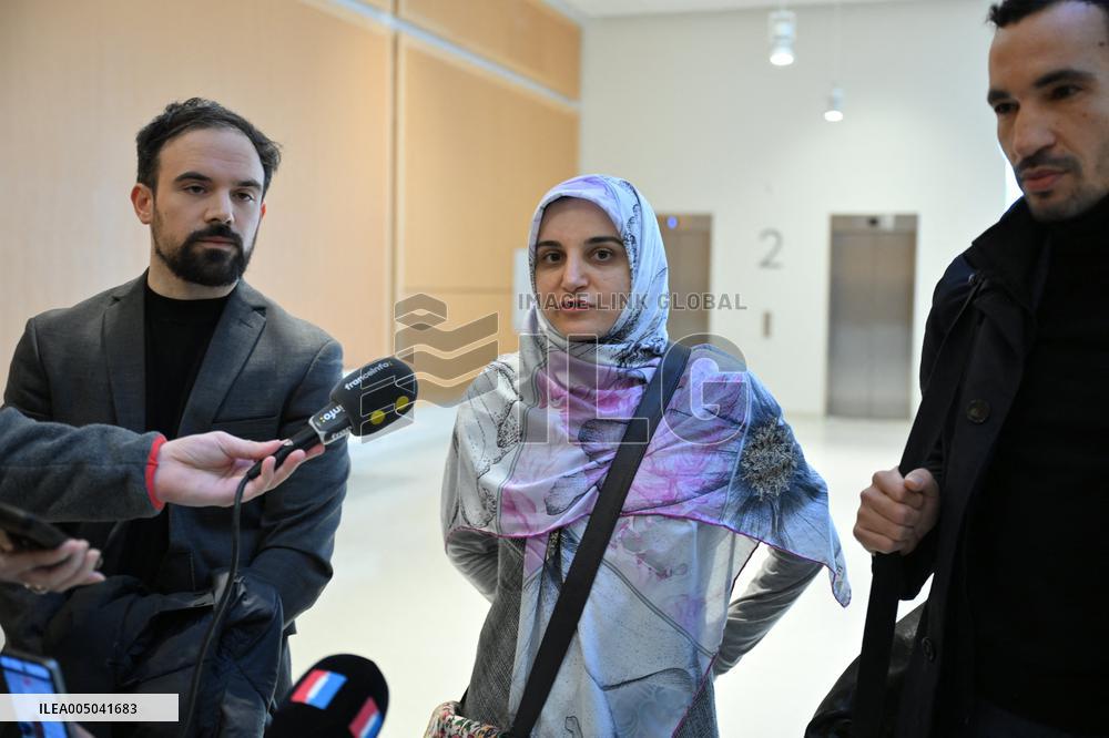 Trial on charges of promoting terrorism on social media with Mahdieh Esfandiari - Paris