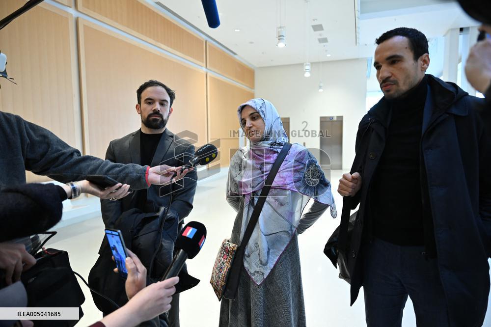 Trial on charges of promoting terrorism on social media with Mahdieh Esfandiari - Paris