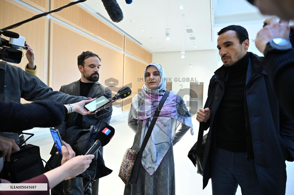 Trial on charges of promoting terrorism on social media with Mahdieh Esfandiari - Paris