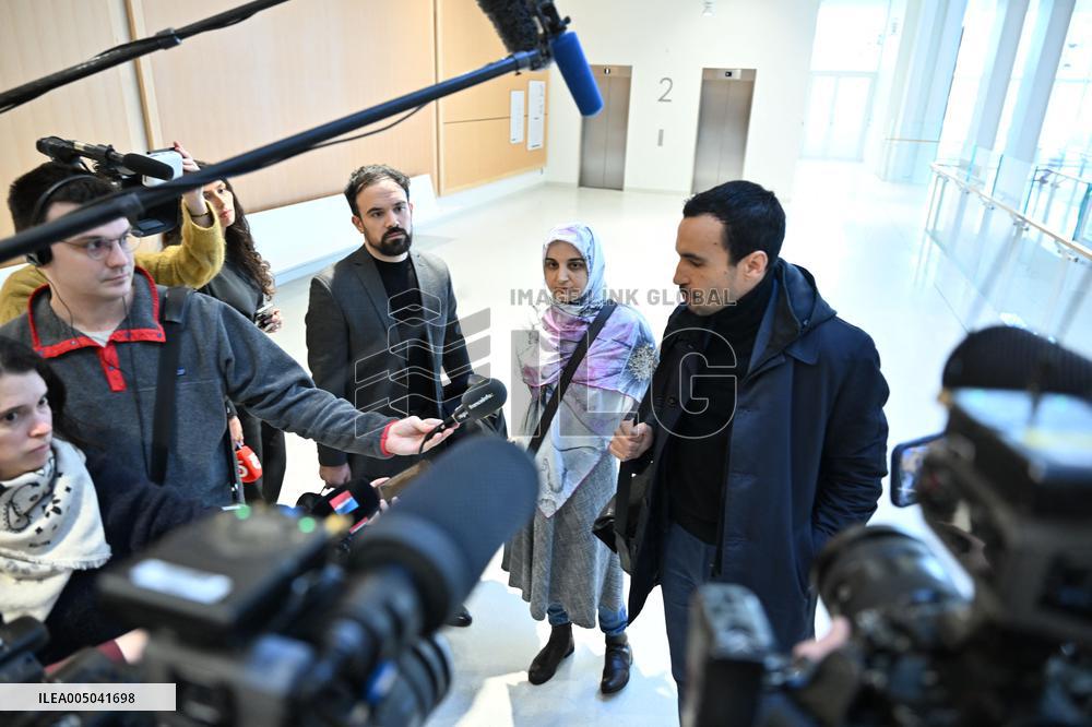 Trial on charges of promoting terrorism on social media with Mahdieh Esfandiari - Paris