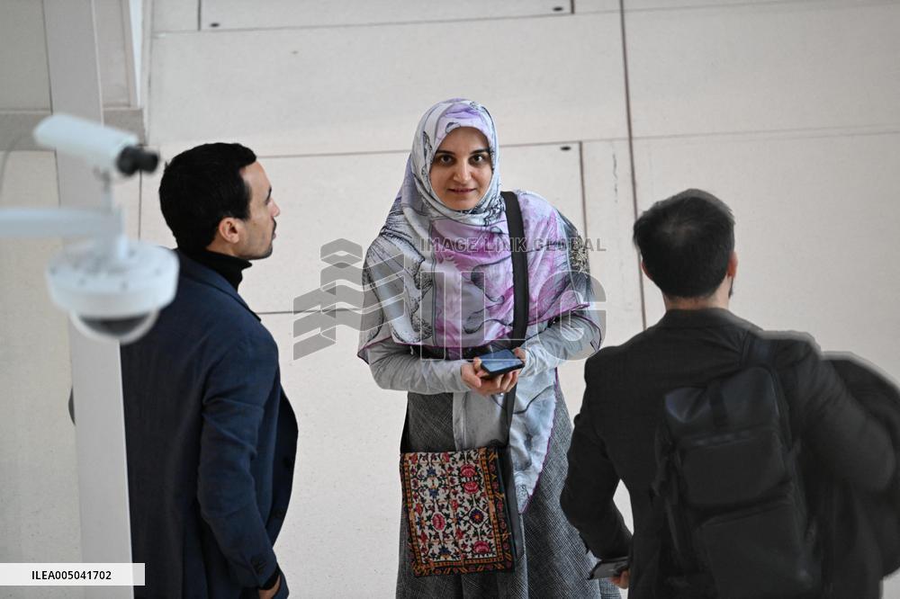 Trial on charges of promoting terrorism on social media with Mahdieh Esfandiari - Paris