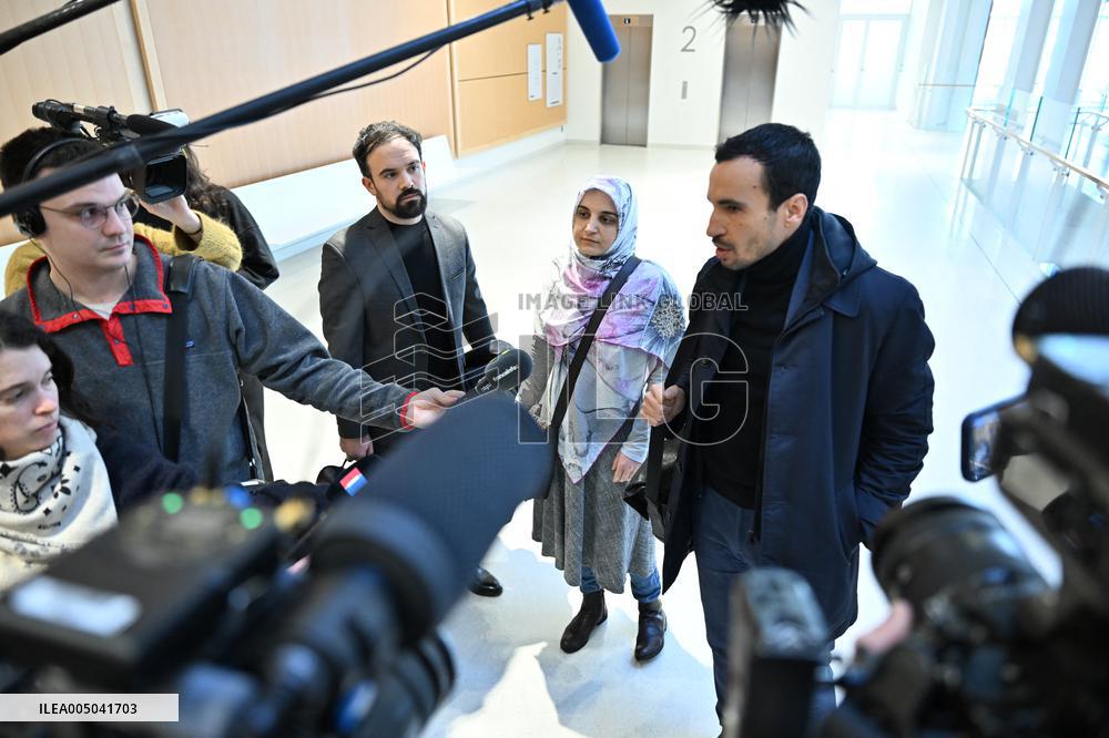 Trial on charges of promoting terrorism on social media with Mahdieh Esfandiari - Paris