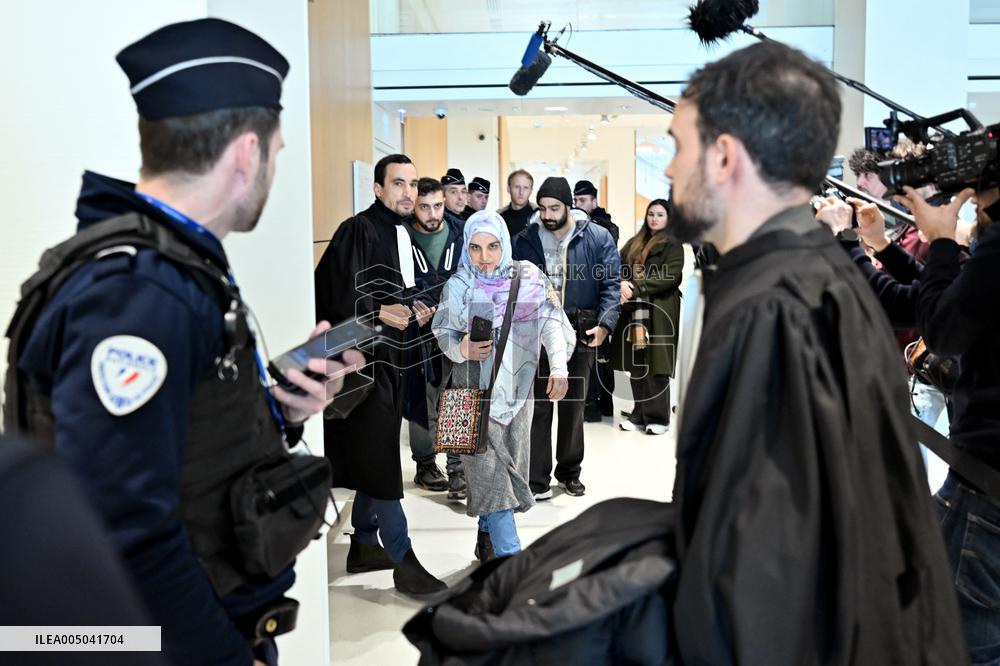 Trial on charges of promoting terrorism on social media with Mahdieh Esfandiari - Paris