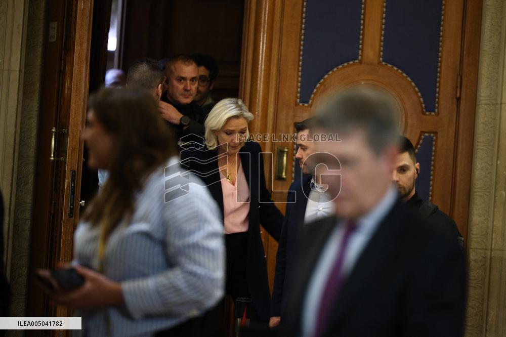 Appeal Trial of Marine Le Pen and RN’s Officials on Suspicion of Embezzlement of European Public Funds - Paris