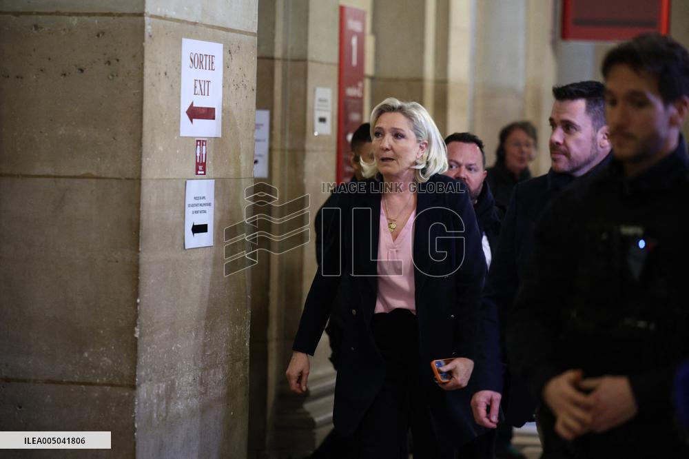 Appeal Trial of Marine Le Pen and RN’s Officials on Suspicion of Embezzlement of European Public Funds - Paris