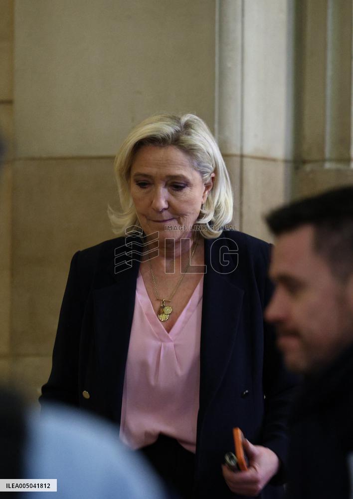 Appeal Trial of Marine Le Pen and RN’s Officials on Suspicion of Embezzlement of European Public Funds - Paris