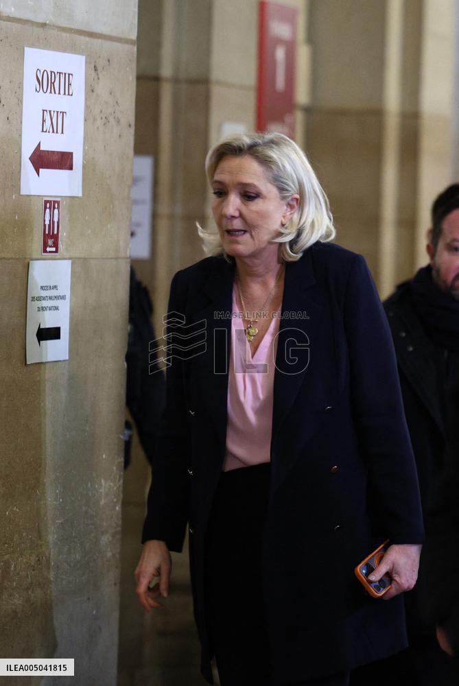 Appeal Trial of Marine Le Pen and RN’s Officials on Suspicion of Embezzlement of European Public Funds - Paris