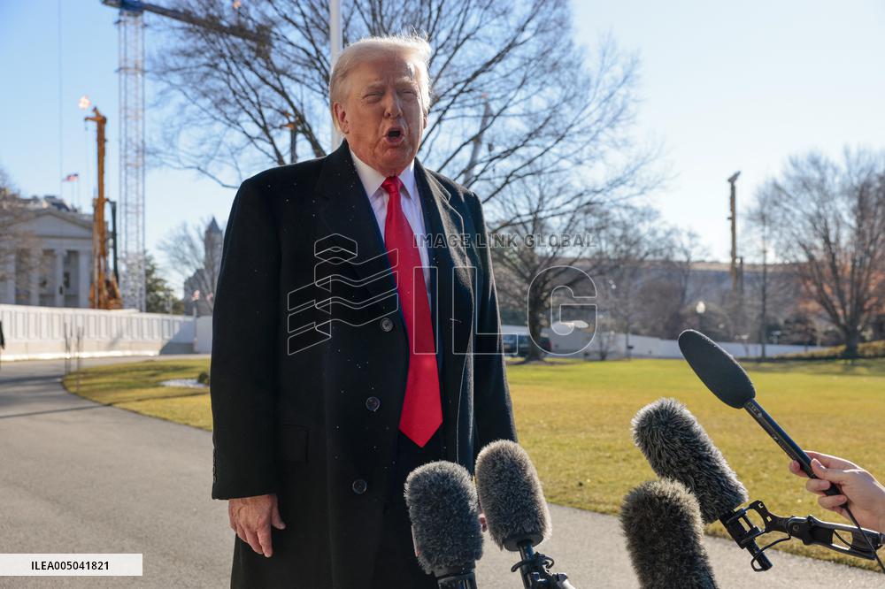 President Trump departs the White House for Detroit, Michgan