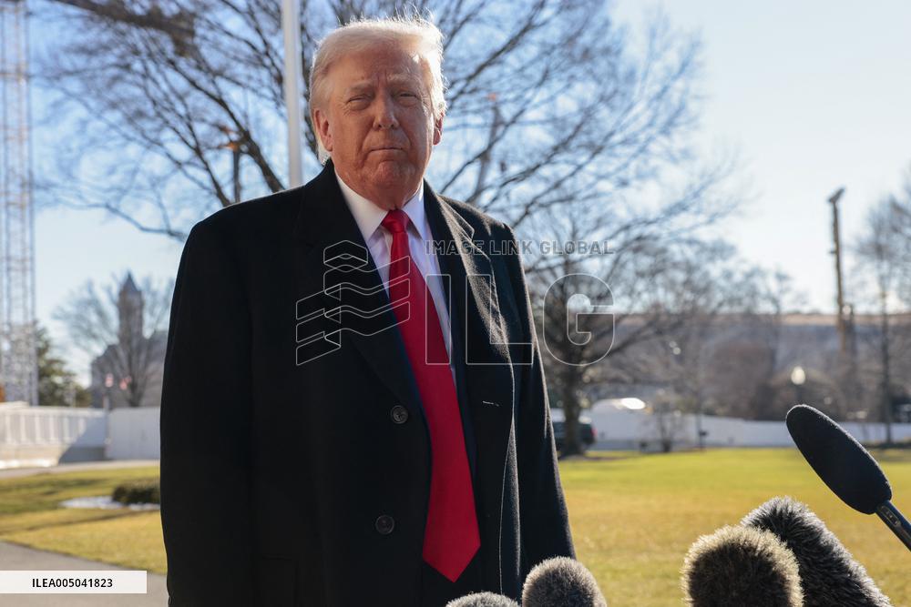President Trump departs the White House for Detroit, Michgan