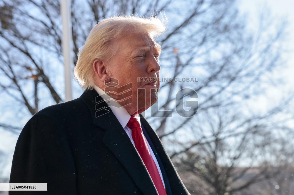 President Trump departs the White House for Detroit, Michgan