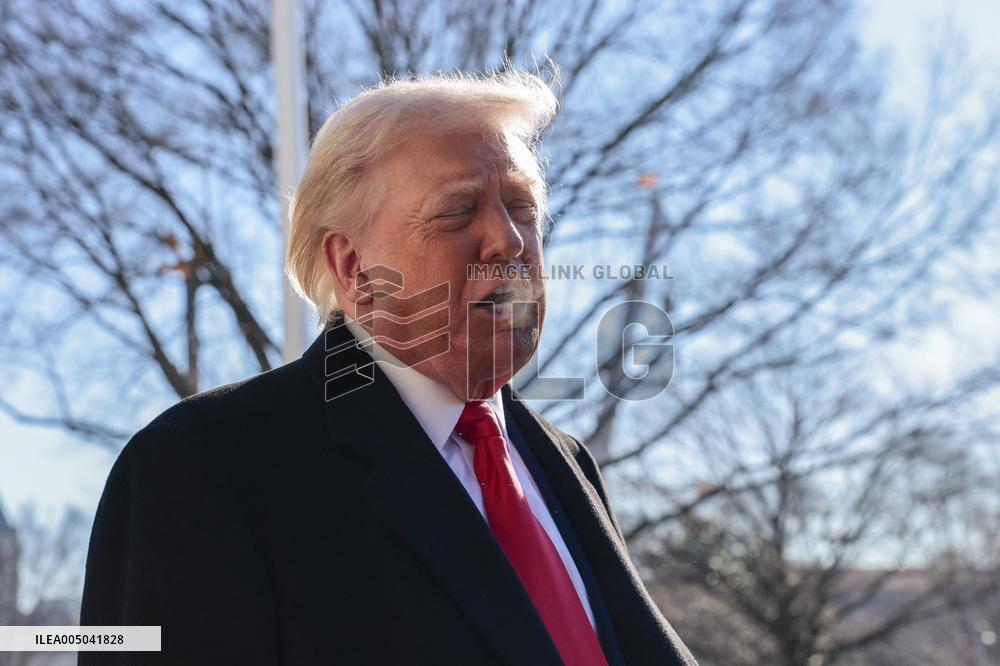 President Trump departs the White House for Detroit, Michgan