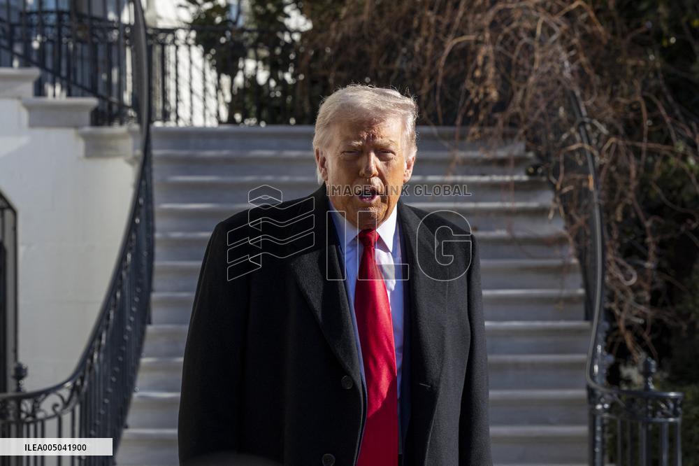 President Trump departs the White House for Detroit, Michgan