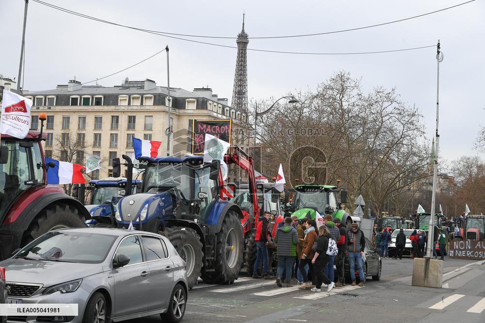 Farmers Protest in Front Of The National Assembly - Paris