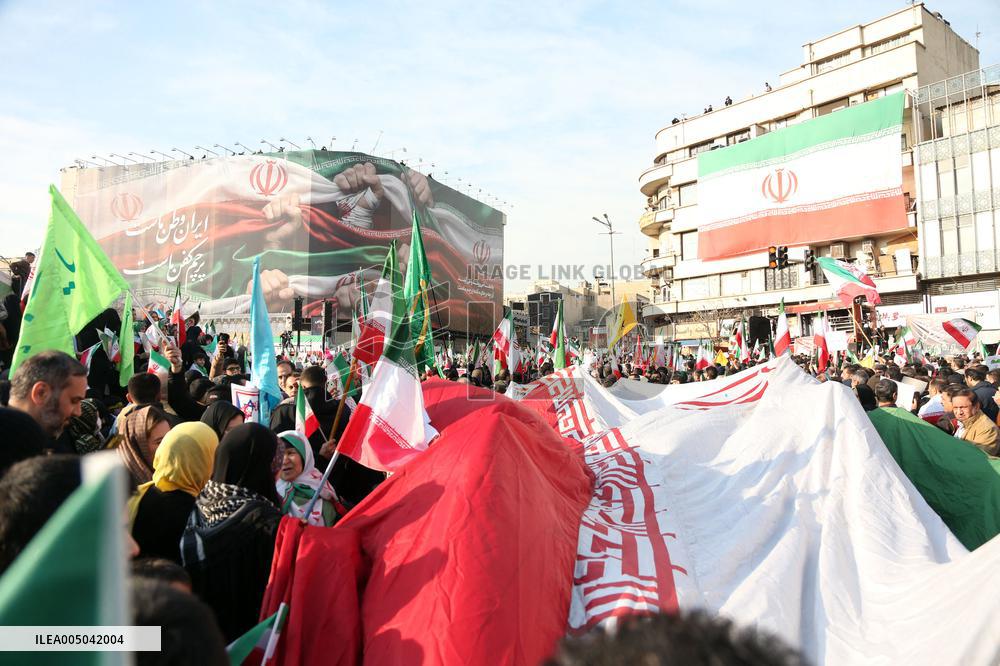Iranian Protesters Participate in a Pro-Government Rally - Tehran