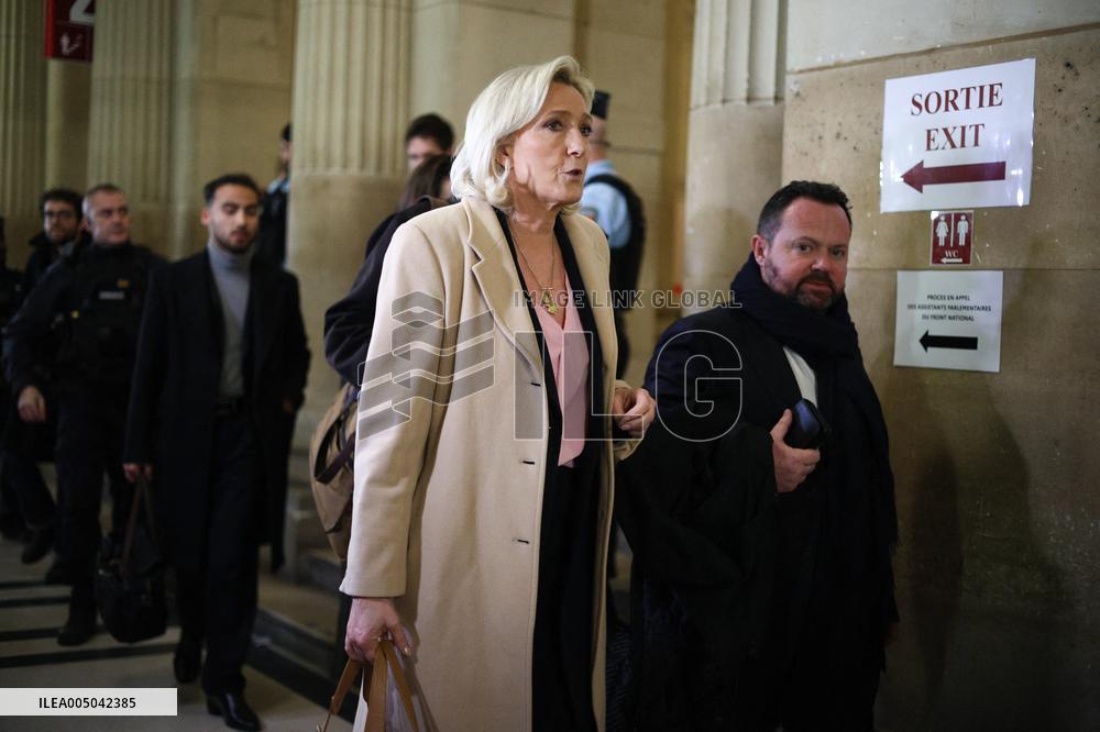 Appeal Trial of Marine Le Pen and RN’s Officials - Paris
