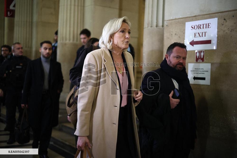 Appeal Trial of Marine Le Pen and RN’s Officials - Paris