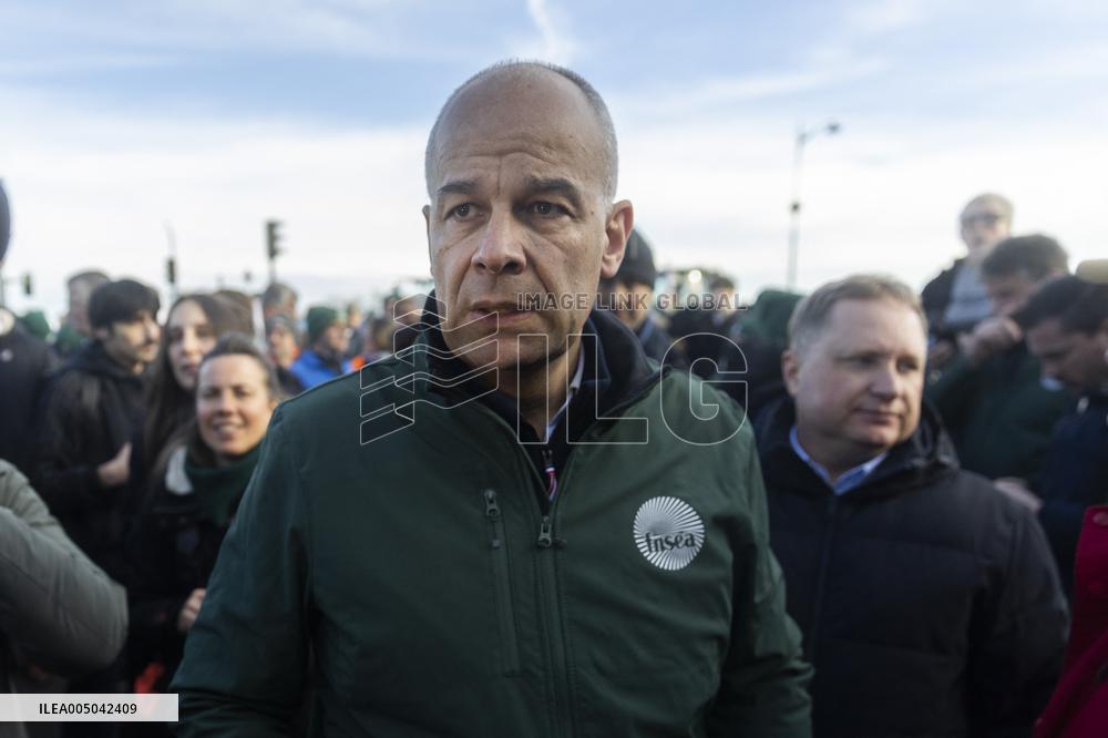 Farmers Protest in Front Of The National Assembly - Paris