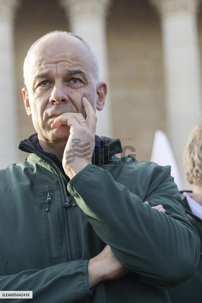 Farmers Protest in Front Of The National Assembly - Paris