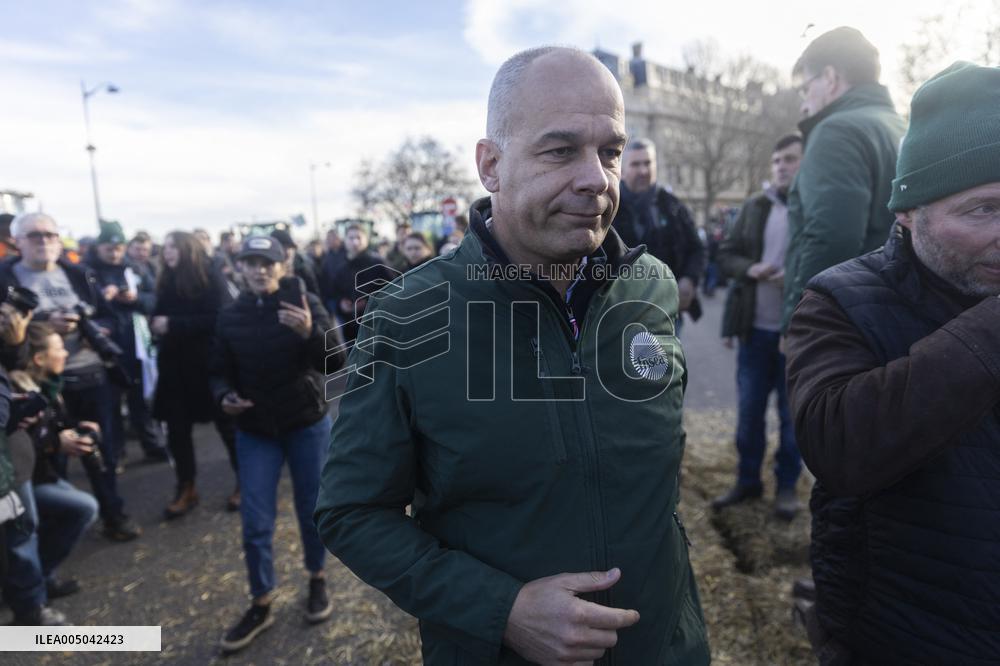 Farmers Protest in Front Of The National Assembly - Paris