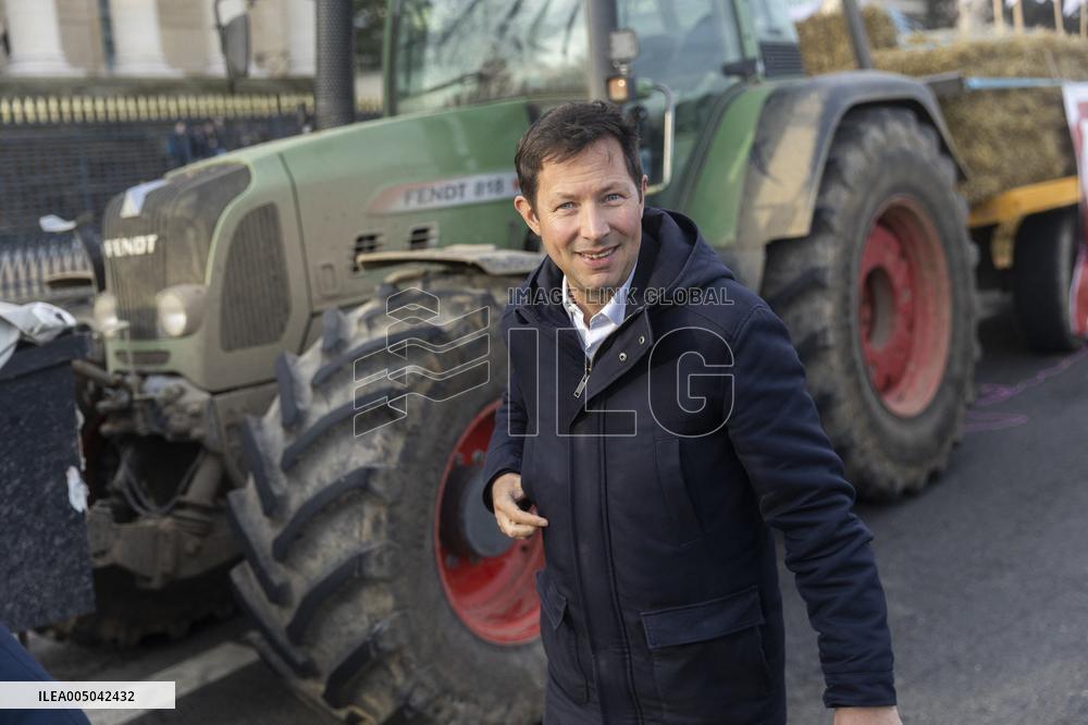 Farmers Protest in Front Of The National Assembly - Paris