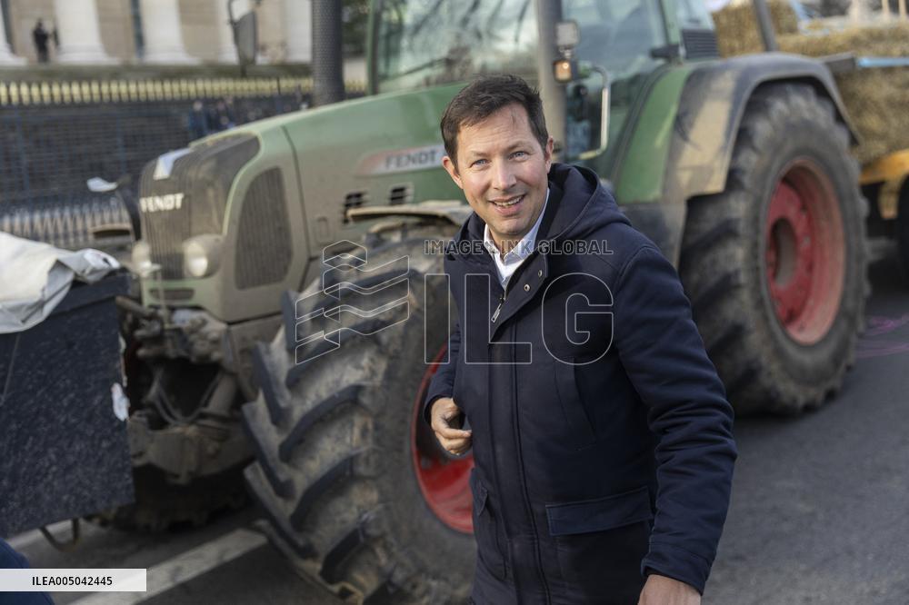 Farmers Protest in Front Of The National Assembly - Paris
