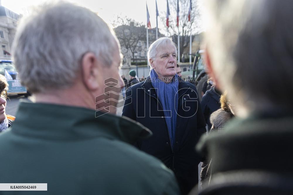 Farmers Protest in Front Of The National Assembly - Paris