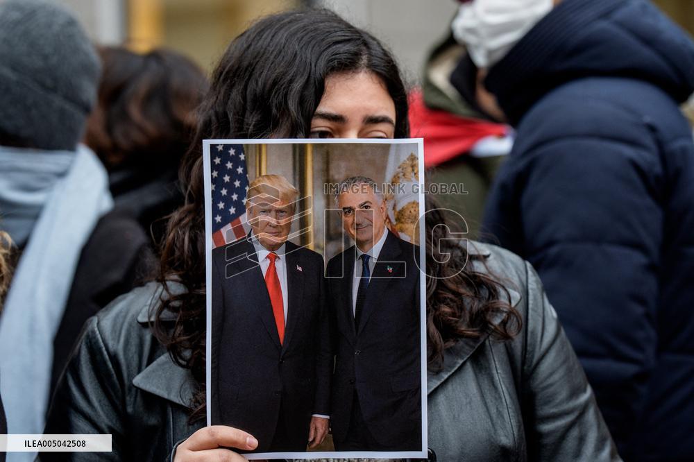 Iranians Demonstrate in Front of The American Consulate - Milan