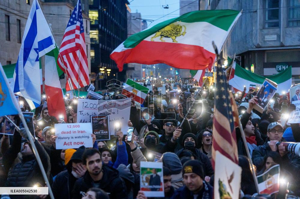 Iranians Demonstrate in Front of The American Consulate - Milan